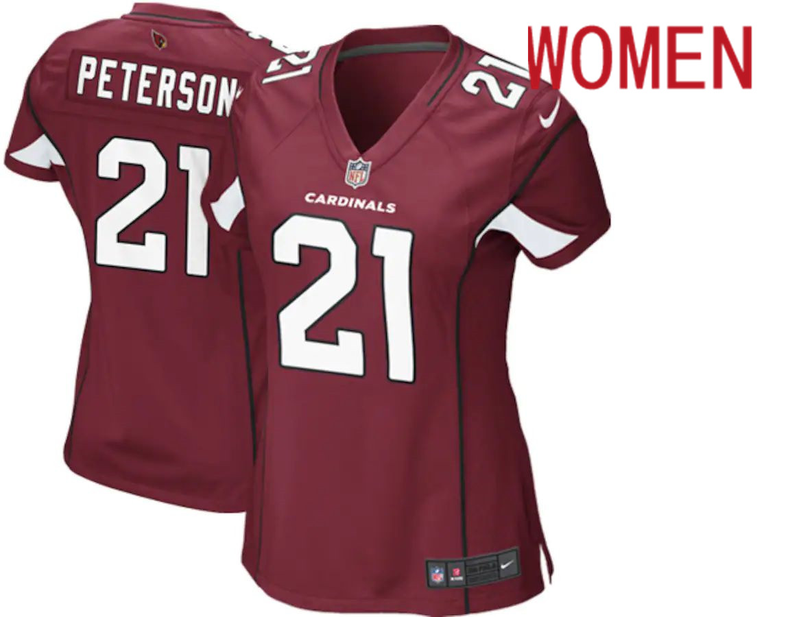 Women Arizona Cardinals #21 Patrick Peterson Nike Red Game Player NFL Jersey